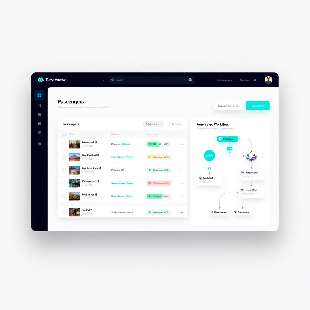 Interface ClaimIt pour agence de voyage